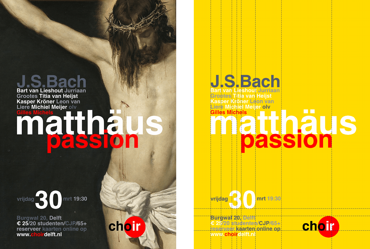 poster for the st. Matthew Passion